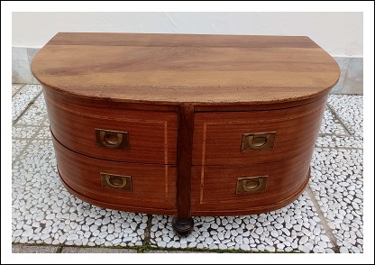 Cassettiera,panca da fondo letto, mobile a cassetti basso. 82,5lx48,5px45h