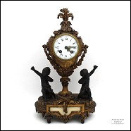 Antico Orologio Napoleone III in bronzo dorato - epoca inizio XX secolo