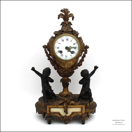 Antico Orologio Napoleone III in bronzo dorato - epoca inizio XX secolo