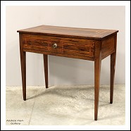 Antico scrittoio tavolino console Luigi XVI in noce intarsiato - Italia epoca 700