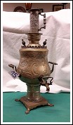Samovar in ottone argentato massiccio