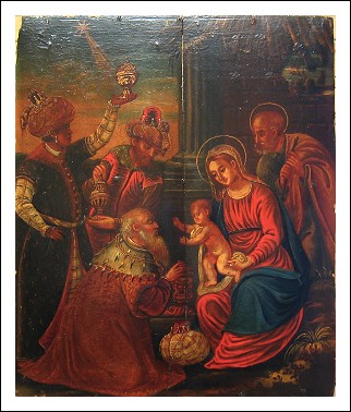 Madoner Veneto-Cretese. XVII secolo:  La presentazione ai Re Magi