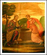 Gesù e la Samaritana. ’Madoner veneto’.