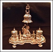 Calamaio in argento  VENEZIA 1860 ca.  Eccezionale.