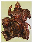 Catarina Corner, Regina di Cipro. Scultura unica. Sfido altri possessori.
