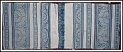 Tovaglia perugina, due porzioni di calata - XVI-XVII sec. Italia centrale - Cm 126 X 49