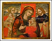Madoner Veneto-cretese. \"Madonna del latte con il Bambino \". XVI secolo. 
