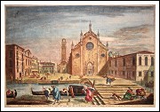Michele Marieschi. Venezia 1710 - 1743.  Quattro Acquaforti su rame, vari soggetti- 