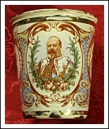 CORONATION ENAMEL BEAKER 1902, EDWARD VII - QUEEN ALEXANDRA